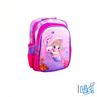 کوله پشتی طرح برجسته پری و عروس دریایی مدل 6548