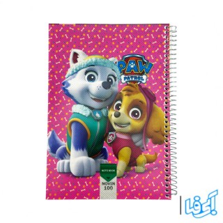 دفتر 100 برگ فنردار طرح سگ های نگهبان مدل 8842