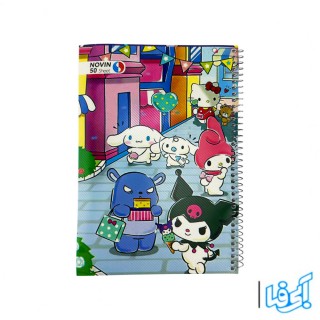 دفتر نقاشی ۵۰ برگ فنری جلد طلقی کرومی