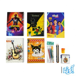 ست لوازم تحریر پسرانه 10 عددی + هدیه