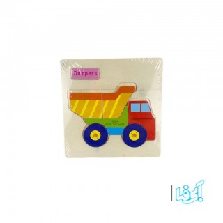 پازل چوبی کودک مدل Dumpers