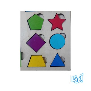 پازل چوبی سه کاره مدل puzzle toy