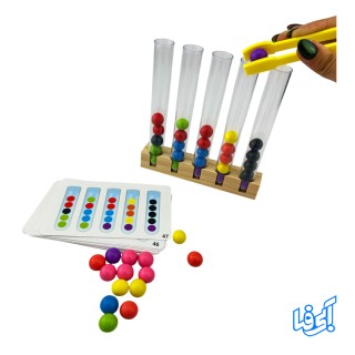 اسباب بازی لوله و گوی تفکیک رنگ مدل  ab2