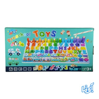 اسباب‌بازی مونته‌ سوری پازل چوبی شش در یک