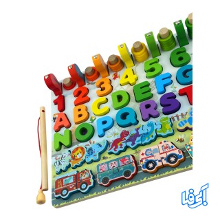 اسباب‌بازی مونته‌ سوری پازل چوبی شش در یک