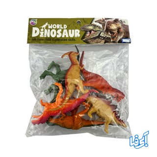 بسته فیگور طرح دایناسور 6 عددی بزرگ مدل ma 25