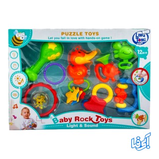 ست جغجغه 8 عددی موزیکال LING TONG TOYS