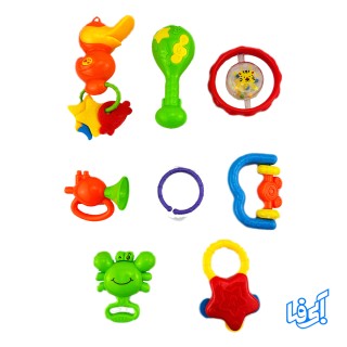 ست جغجغه 8 عددی موزیکال LING TONG TOYS