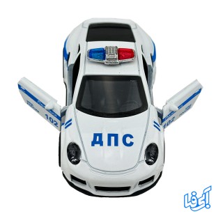 ماشین سفید پلیس پرش