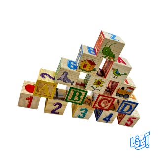 اسباب بازی مکعب چوبی آموزشی