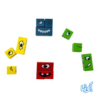 بازی فکری مکعب تغییر چهره طرح کوبیز کد MA41