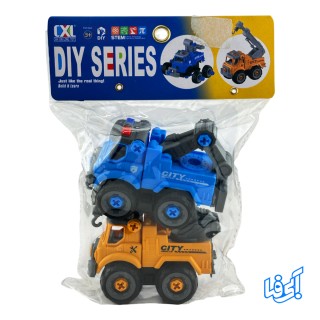 اسباب بازی ساختنی ست ماشین راهسازی کد 180