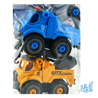 اسباب بازی ساختنی ست ماشین راهسازی کد 180