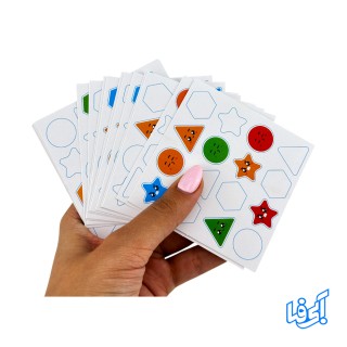 جورچین چوبی اشکال هندسی زنگ دار کد JHTOY 436
