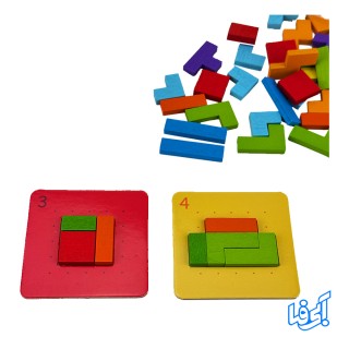 بازی آموزشی جایگذاری بلوک چوبی کد R 114