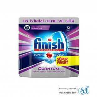 قرص ماشین ظرفشویی فینیش مدل Quantum بسته 72 عددی