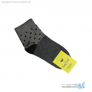 جوراب نیم ساق فانی مدل 822 طوسی-سرمه ای