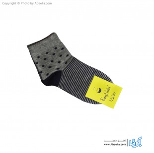 جوراب نیم ساق فانی مدل 822 طوسی-بنفش