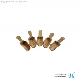 قاشق ادویه چوبی ست 5 تایی مدل AF1006