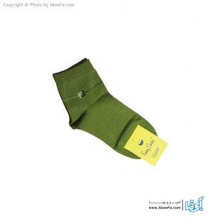 جوراب نیم ساق فانی مدل 817 زیتونی