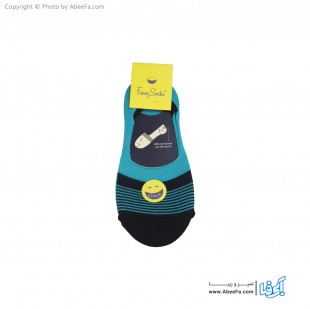 جوراب کالج فانی مدل 7008 آبی-سرمه ای