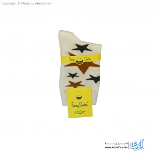 جوراب ساق دار فانی مدل 710 سفید