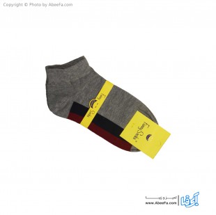 جوراب مچی فانی مدل 633 طوسی-قرمز