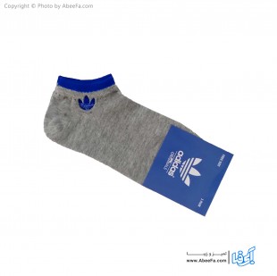 جوراب مچی طرح آدیداس مدل 484 طوسی-آبی