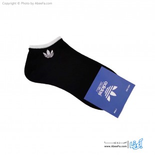 جوراب مچی طرح آدیداس مدل 484 مشکی-سفید