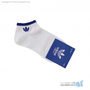 جوراب مچی طرح آدیداس مدل 484 سفید-آبی