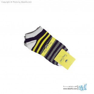 جوراب مچی فانی مدل 1059 سفید بنفش