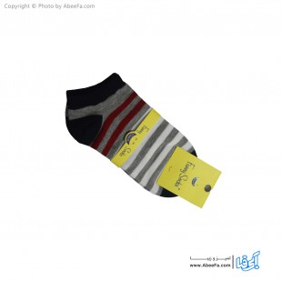 جوراب مچی فانی مدل 1059 سرمه ای قرمز