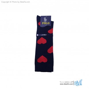 جوراب سه ربع زنانه طرح پولو مدل AF0012-A سرمه ای