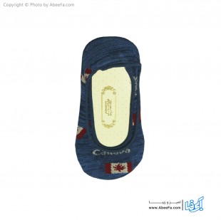 جوراب کالج مدل AF1133-A آبی دودی