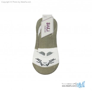 جوراب کالج زنانه مدل AF1322-B خاکی