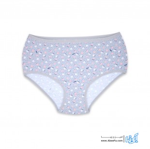 شورت اسلیپ زنانه آداک مدل گلدار خاکستری