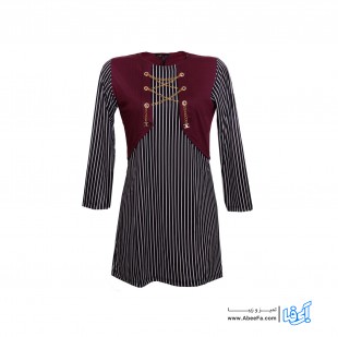 تونیک زنانه مدل RZ-HA81020-TUNIC-ZE رنگ زرشکی