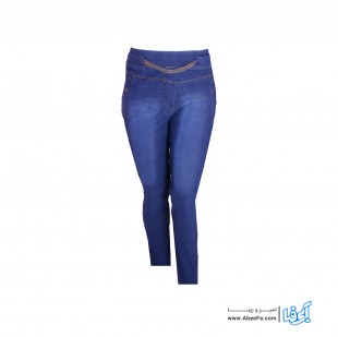 شلوار جین زنانه مدل NJ-MB82040-TLI-AB.T رنگ آبی تیره.