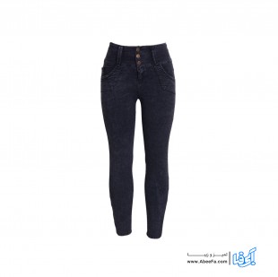 شلوار جین زنانه مدل RZ-GH12068-TLI-ZO.GEN رنگ زغالی