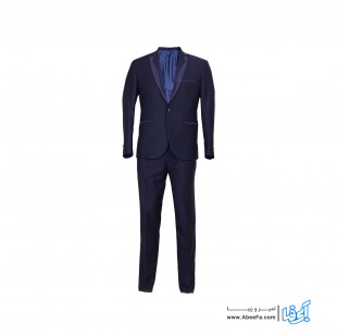 کت و شلوار مردانه مدل NJ-MB82400-SATAN-S رنگ سورمه ای