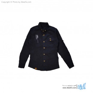 پیراهن کتان پسرانه مدل NGN51S سرمه ای