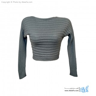 بلوز بافت زنانه مدل BB67T طوسی