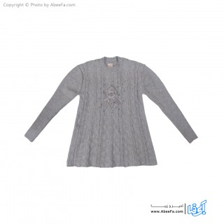 پلیور دخترانه مدل GO26T طوسی