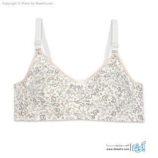 سوتین نخی بدون فنر Adak آداک کد 637 سفید طوسی