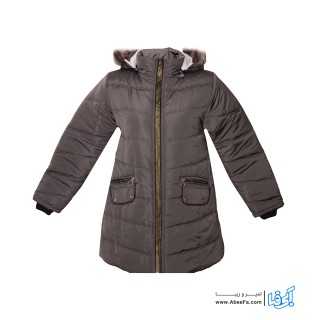 کاپشن دخترانه مدل MA-SP330-ZIPT.ZIRZ.SHA-ZEY رنگ زیتونی