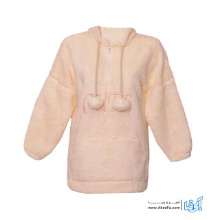 هودی زنانه مدل RZ-MOT80115-HOD.PASH-SHR رنگ شیری