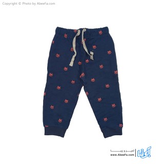 شلوار بچگانه طرح ماشین-سرمه ای