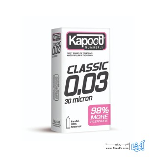 کاندوم کاپوت مدل 30 میکرون بسته 10 عددی