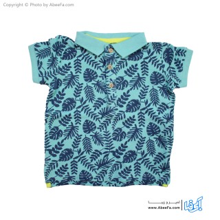 پولوشرت بچگانه اینکس تنسو -سبز آبی طرح گلبرگ