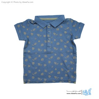 پولوشرت بچگانه اینکس تنسو- آبی نفتی طرح گلبرگ